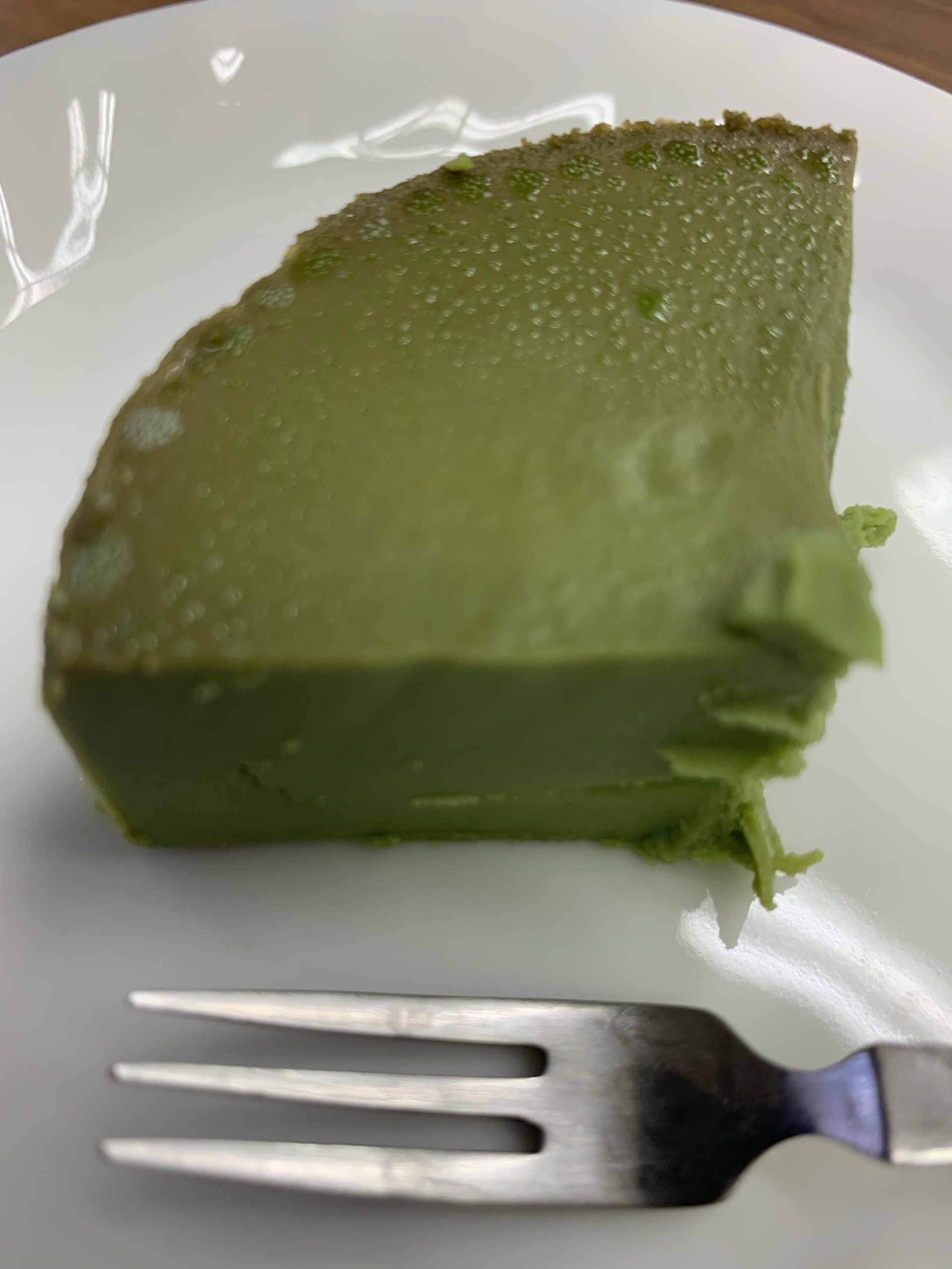 どこでもスイーツ缶　抹茶チーズケーキを食べてみました。